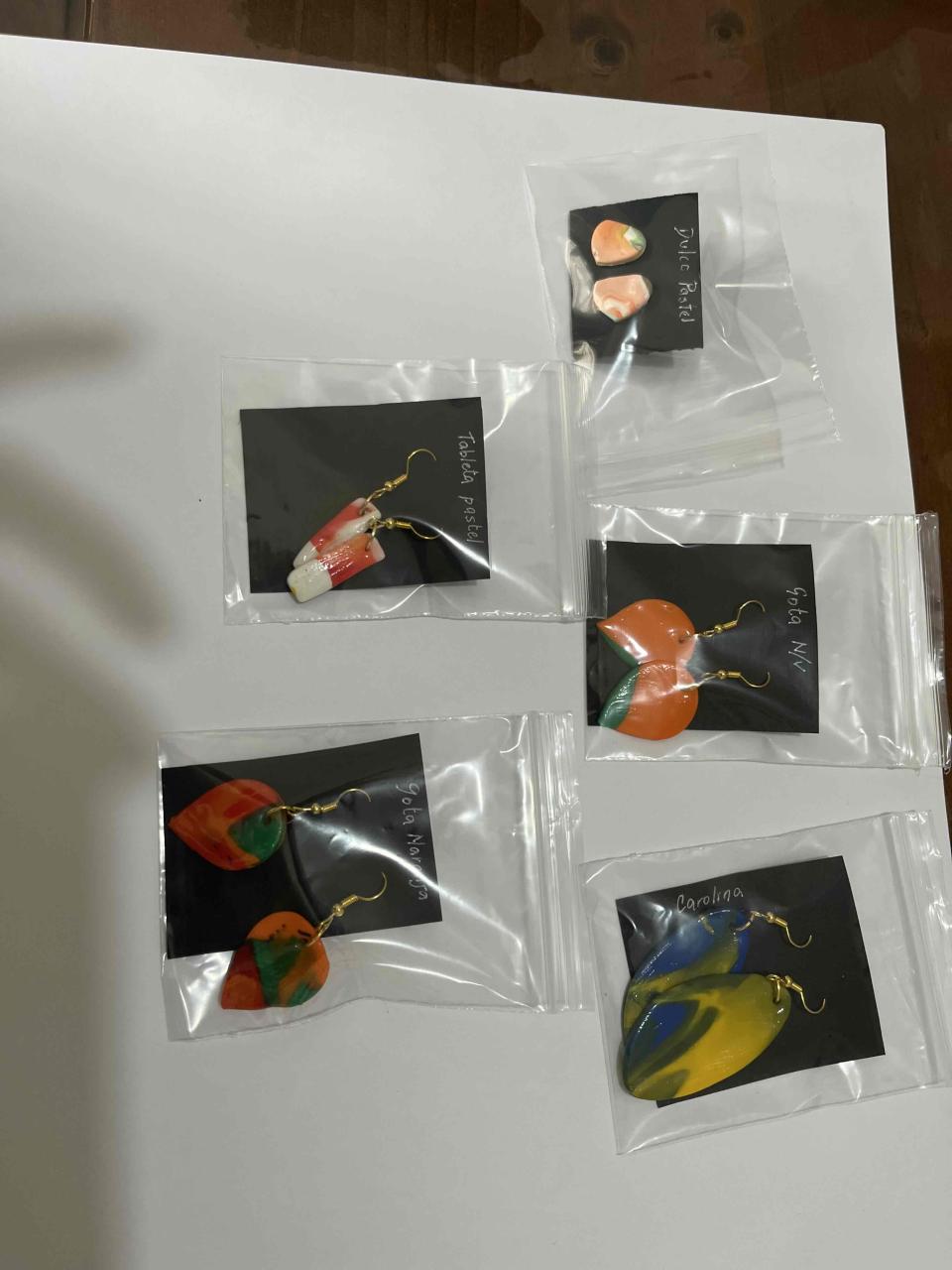 Set de aros coloridos artesanales - miniatura 3