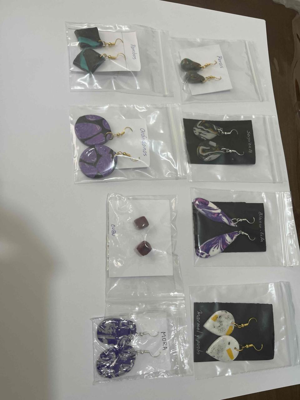 Set de aros coloridos artesanales - miniatura 4
