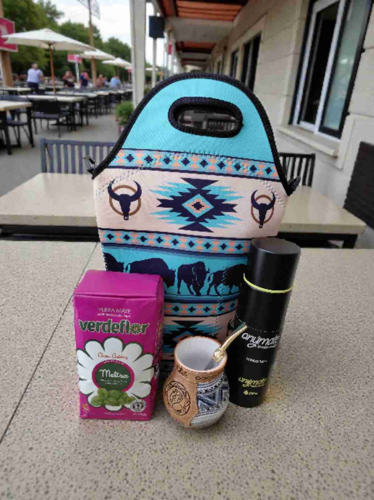 Set de mate con bolso matero
