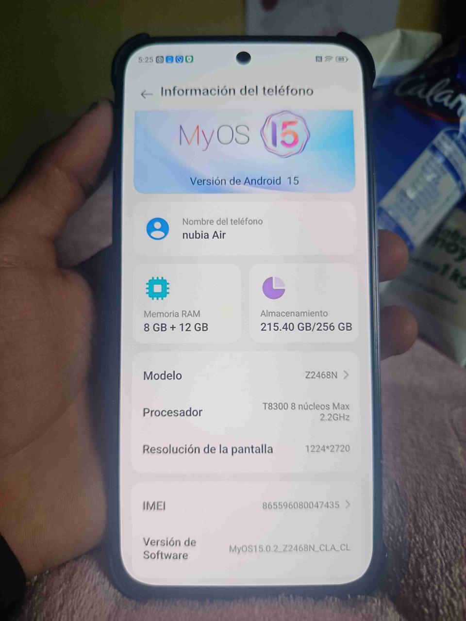 Smartphone Nubia Air Android 15 - miniatura 1