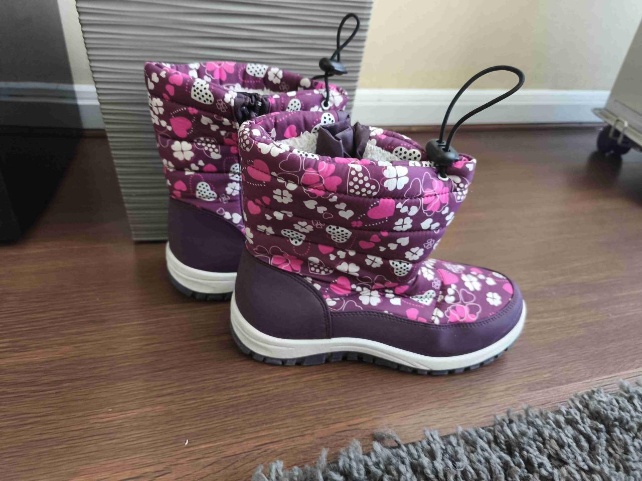 Botas infantiles abrigadas moradas - miniatura 2