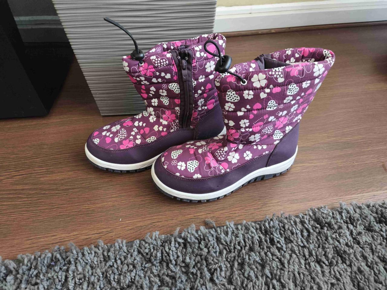 Botas infantiles abrigadas moradas - miniatura 3