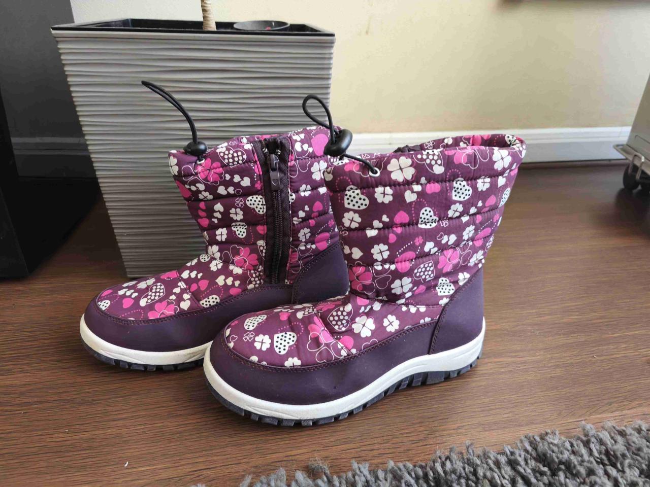 Botas infantiles abrigadas moradas - miniatura 4