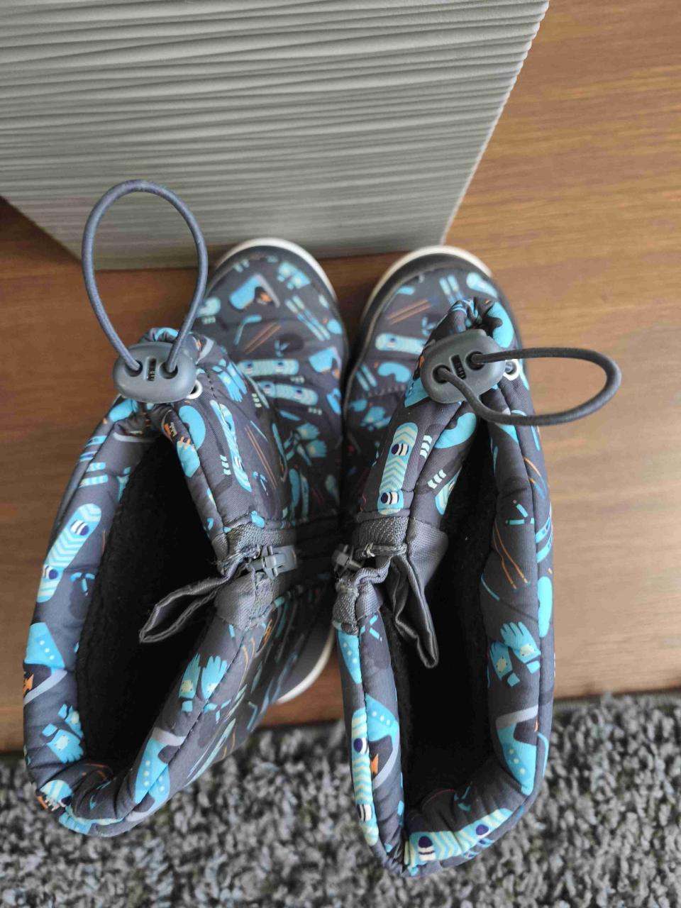 Botas infantiles azules de nieve - miniatura 2