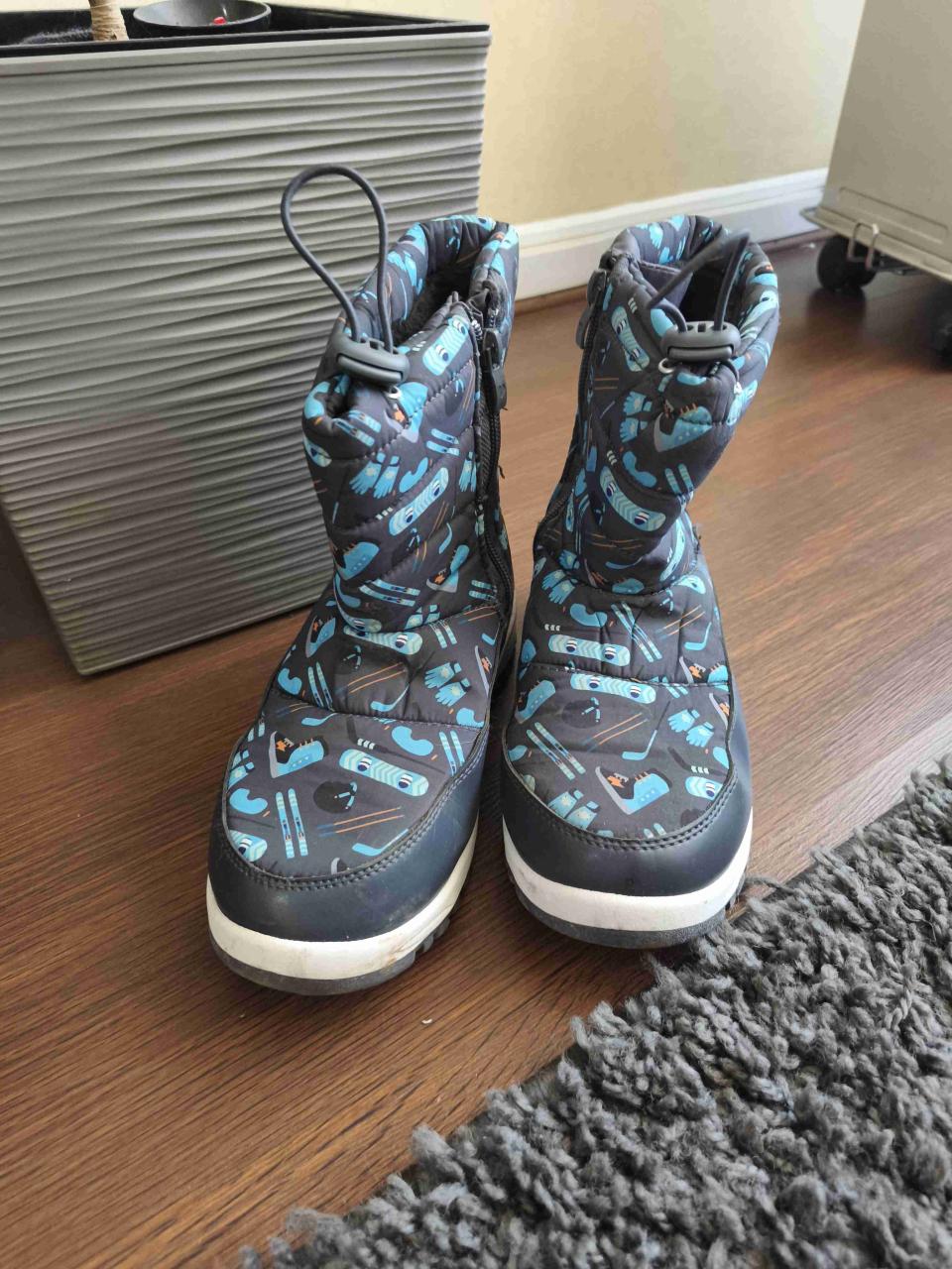 Botas infantiles azules de nieve - miniatura 4