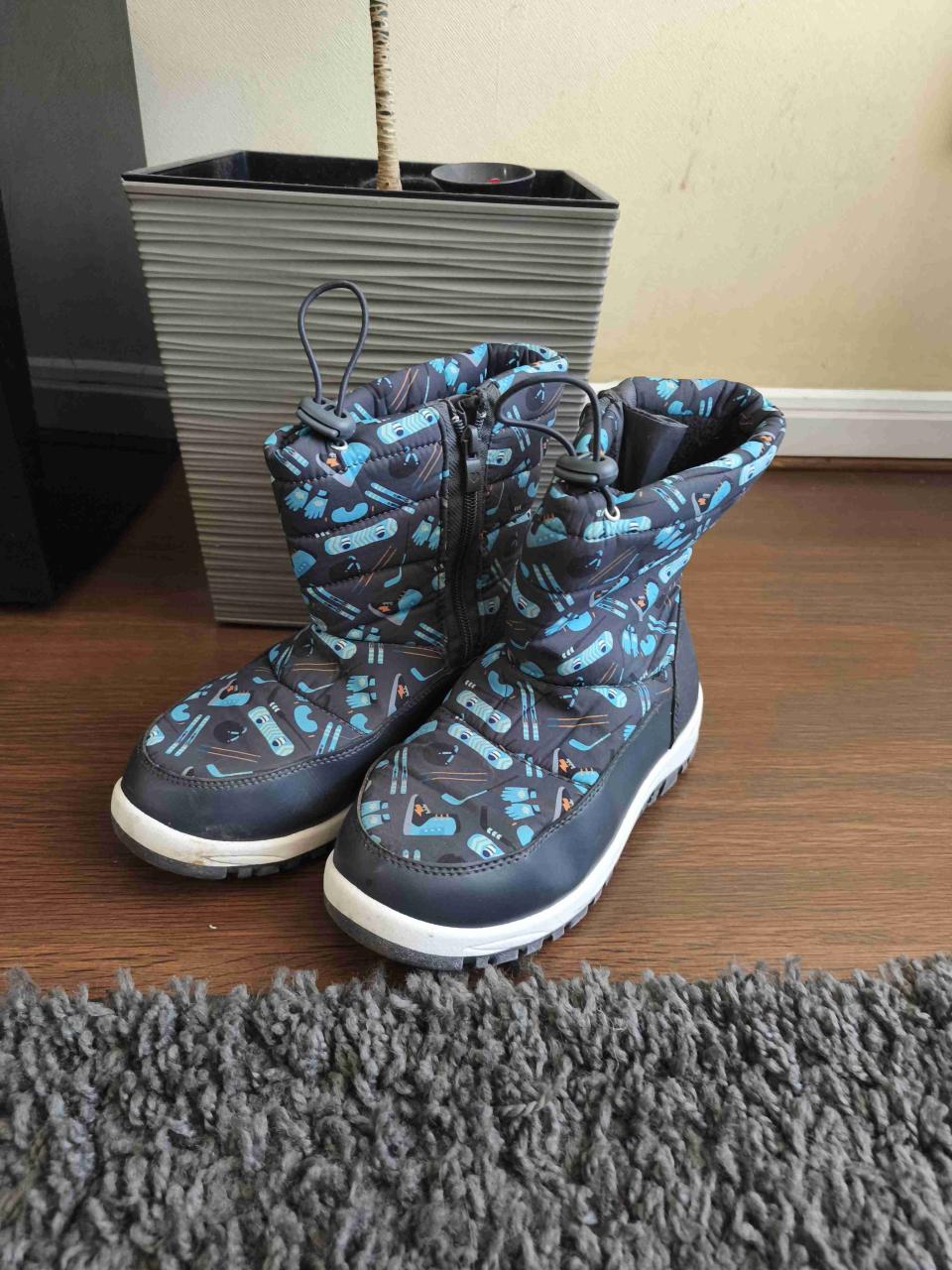 Botas infantiles azules de nieve - miniatura 5