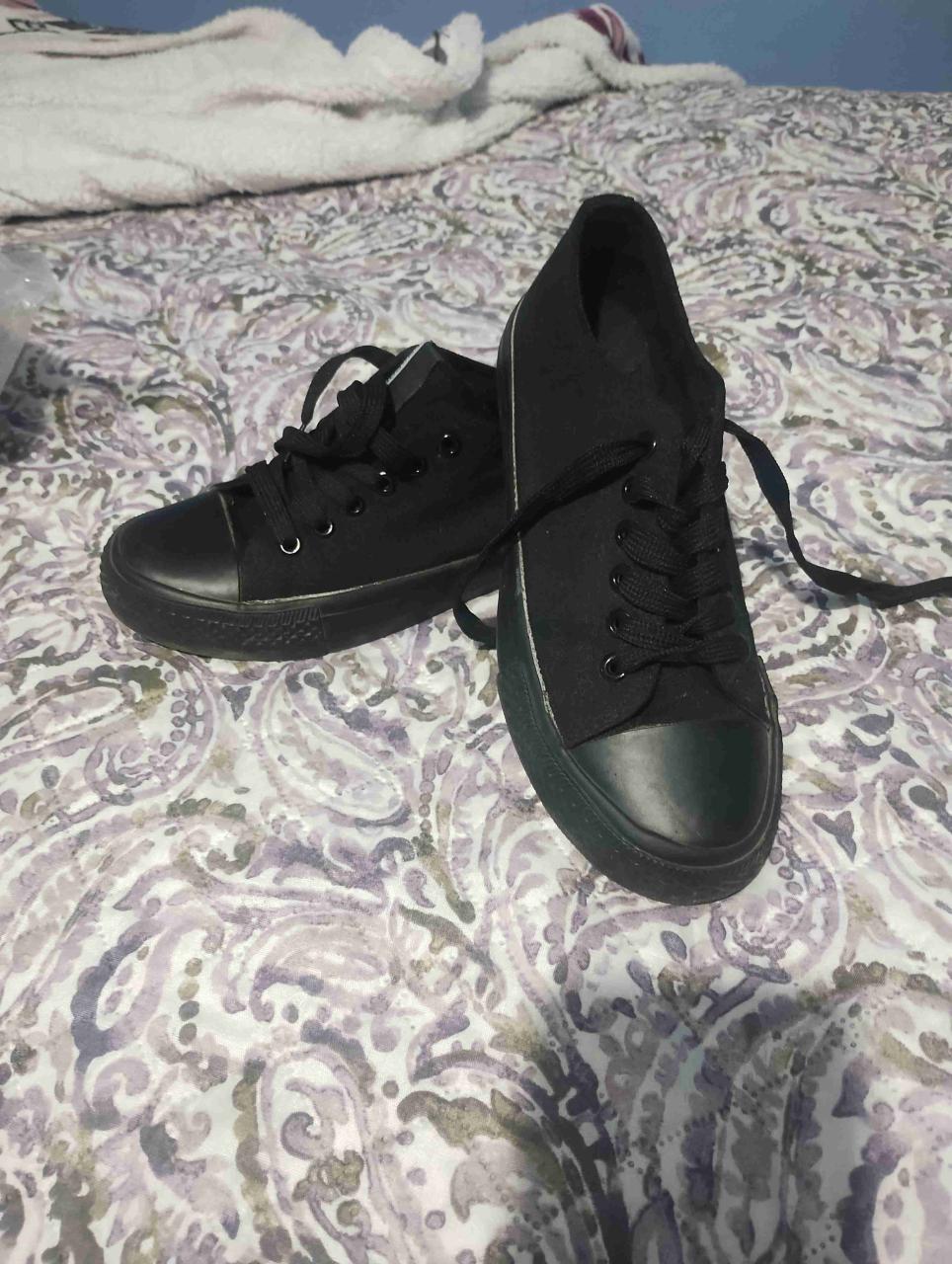 Zapatillas negras de lona