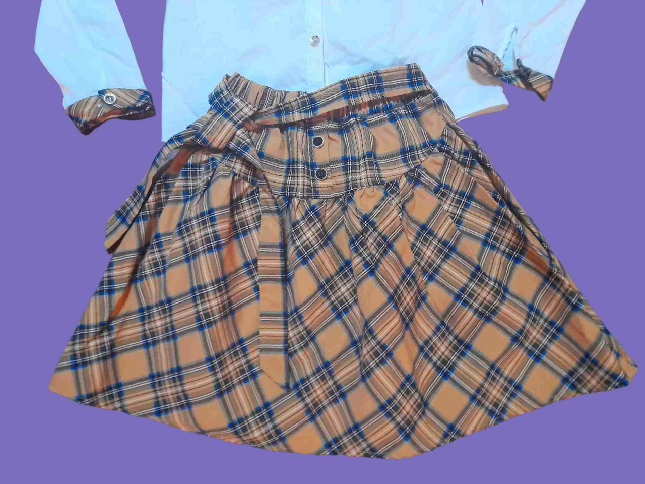 Conjunto Niña Blusa y Falda Talla 10 - miniatura 4