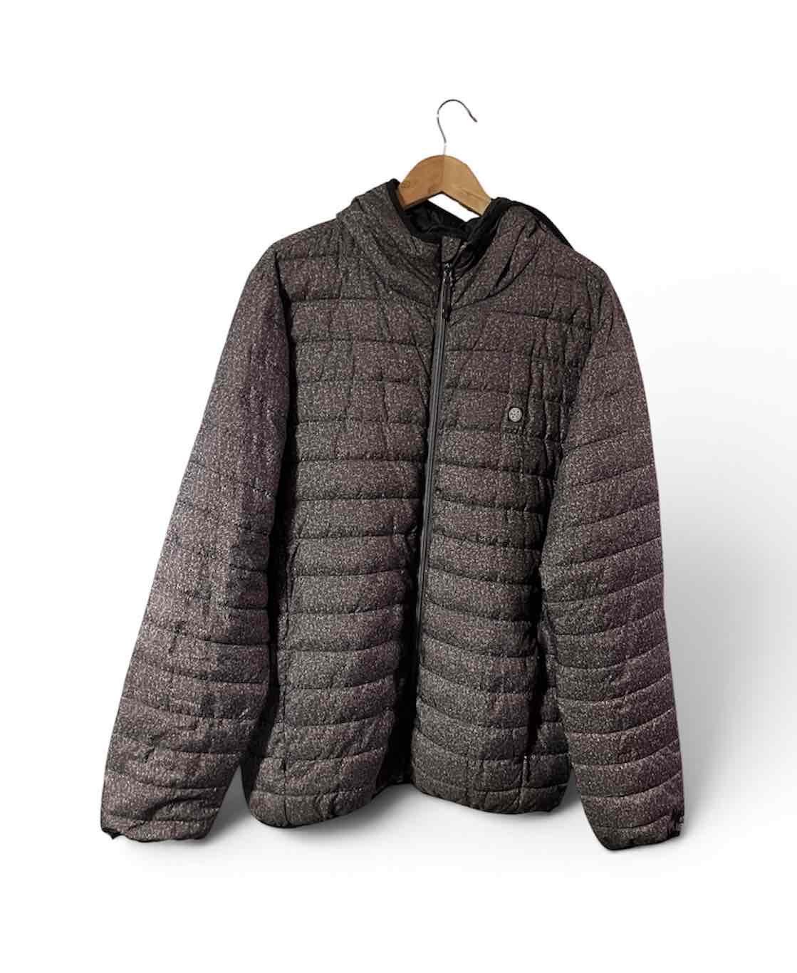 Chaqueta acolchada gris con capucha maui - miniatura 3
