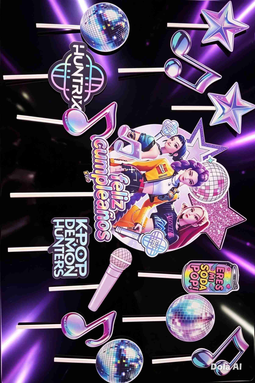Cake toppers temática K-pop - miniatura 1