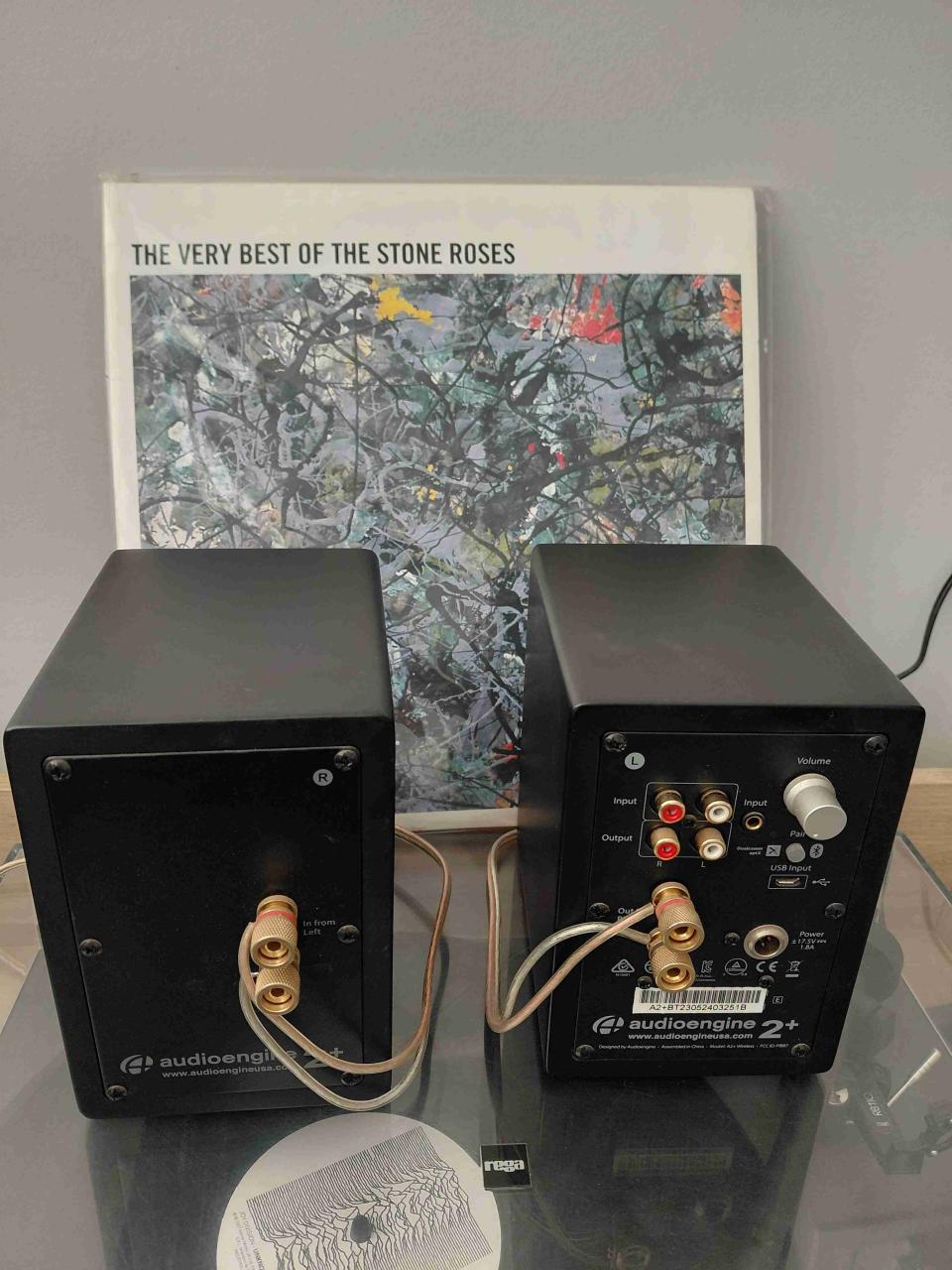 Toca discos + parlantes hi-fi + pre amplificador - miniatura 5