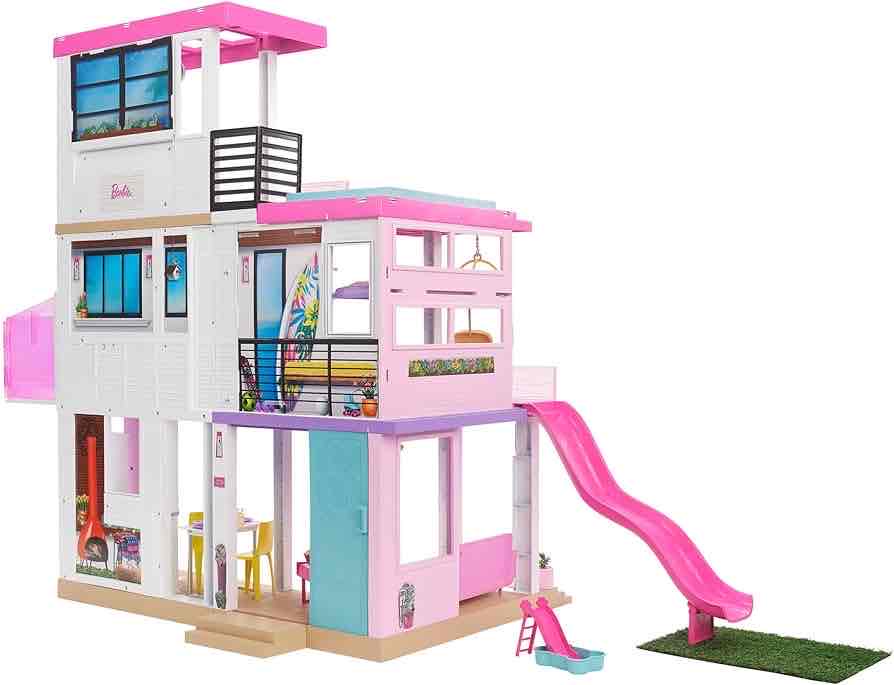 Casa de Barbie de juguete rosa - miniatura 1