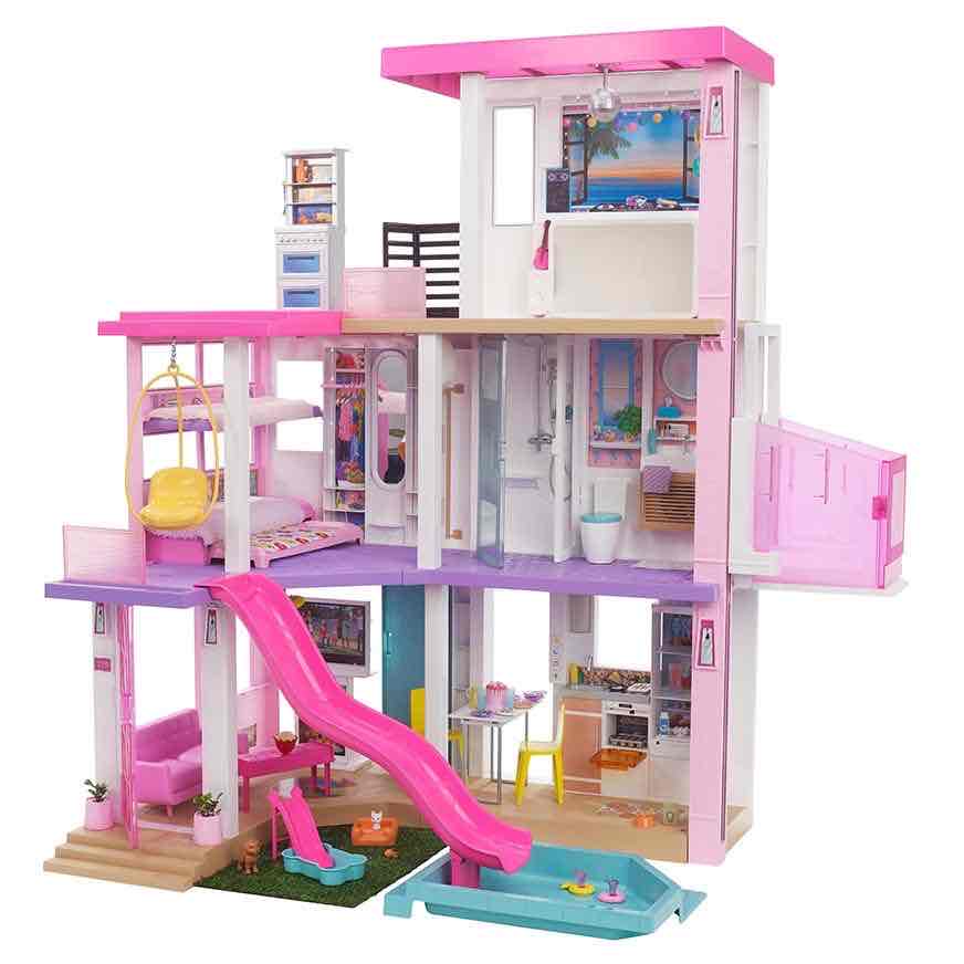 Casa de Barbie de juguete rosa - miniatura 2