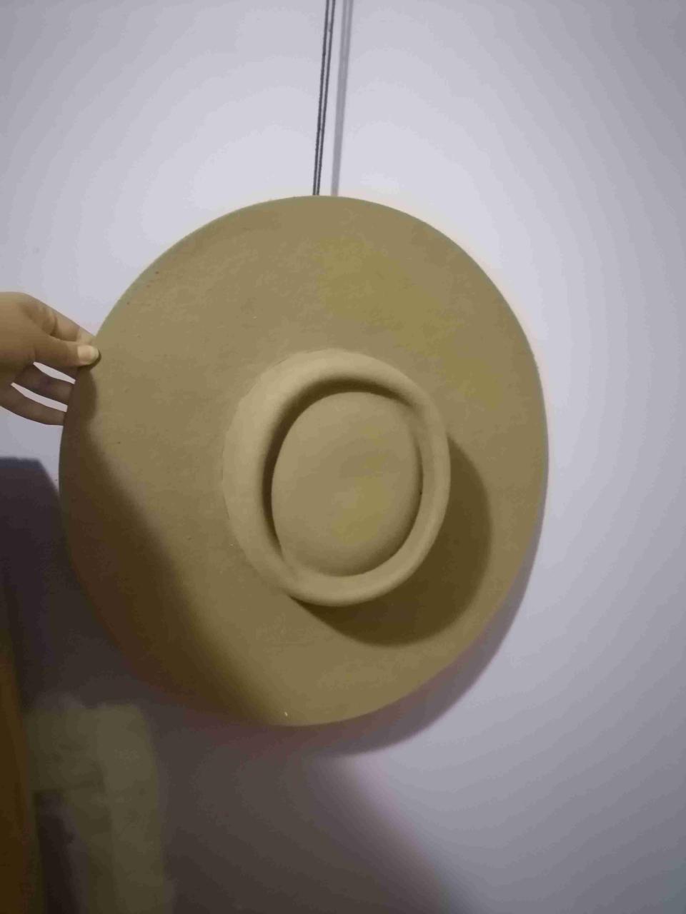 Sombrero de cueca de fieltro color beige - miniatura 3