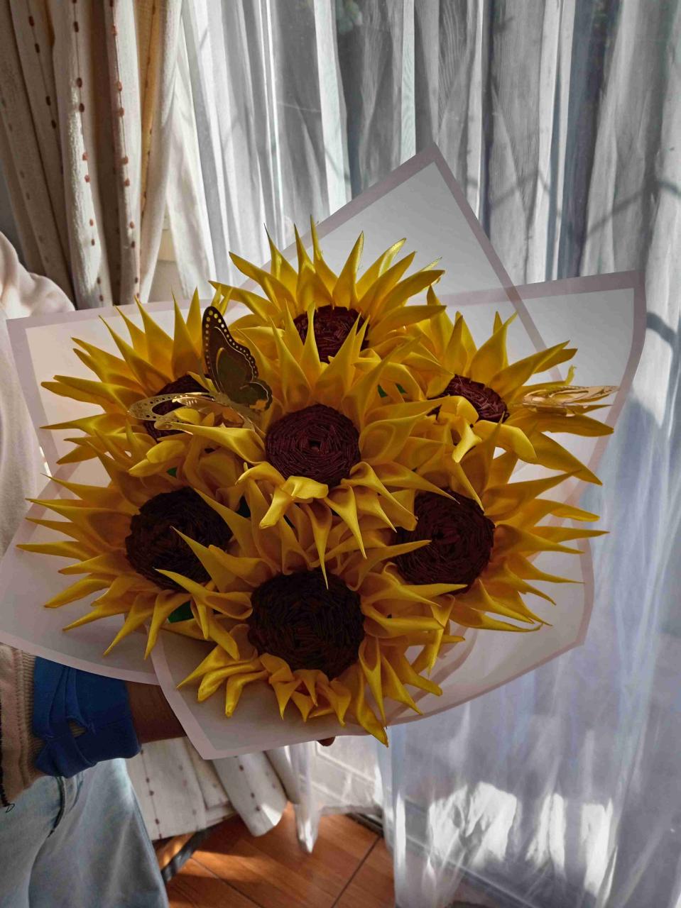 Ramo de girasoles artificiales - miniatura 3