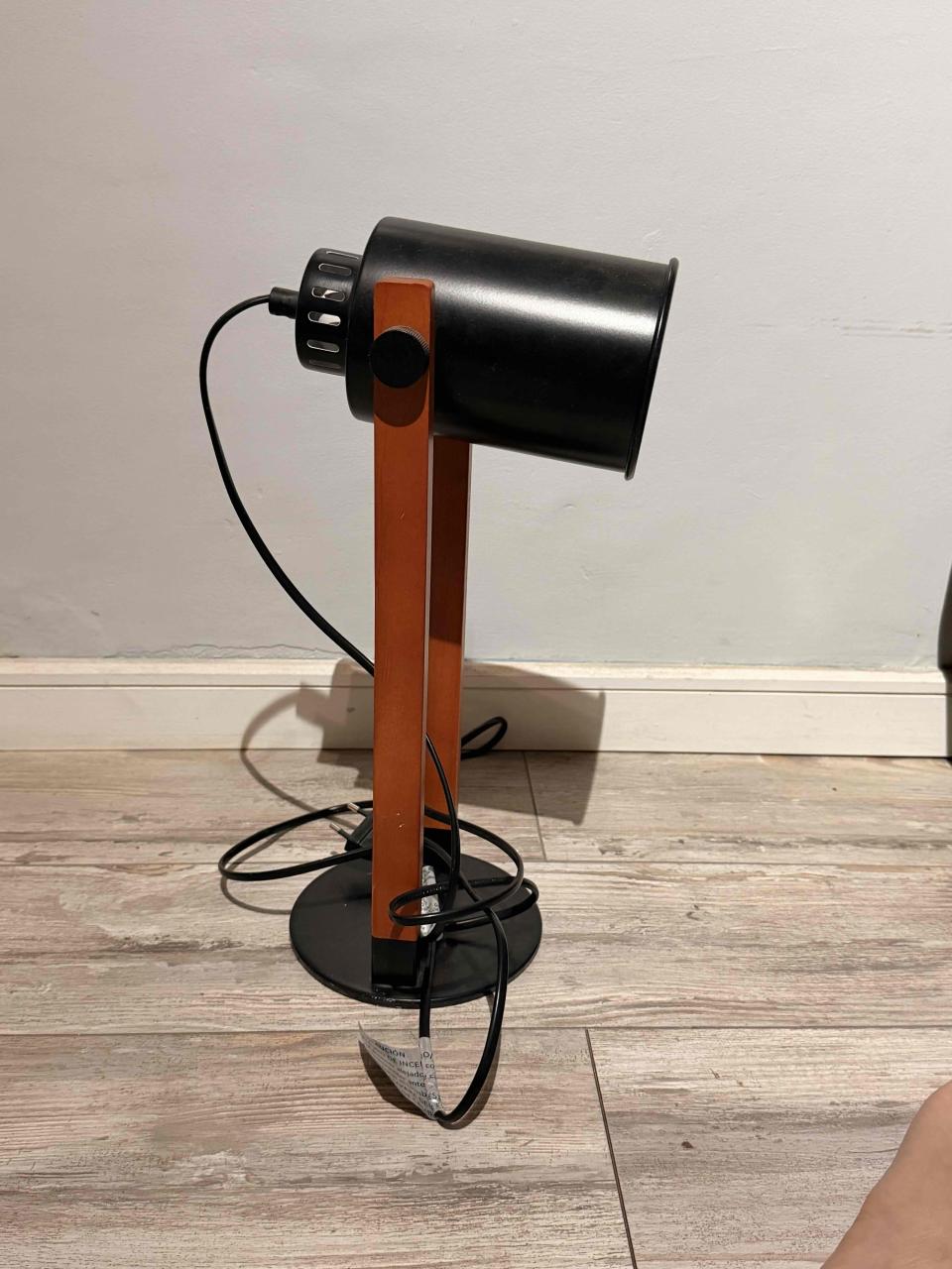 Lámpara escritorio spot orientable | madera/metal, - miniatura 2
