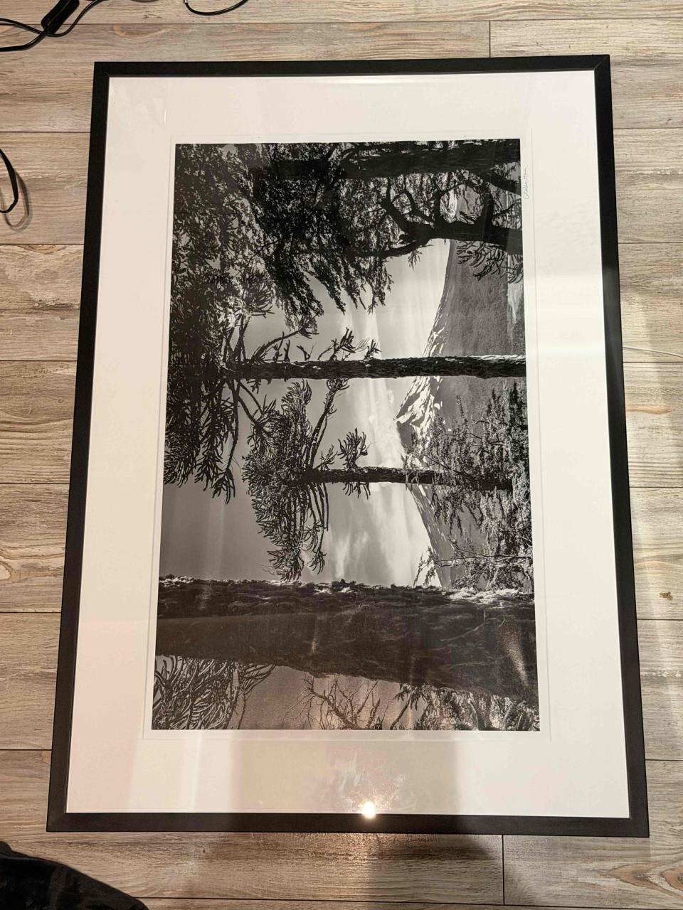Fotografía artística firmada B&N paisaje patagónic - miniatura 1