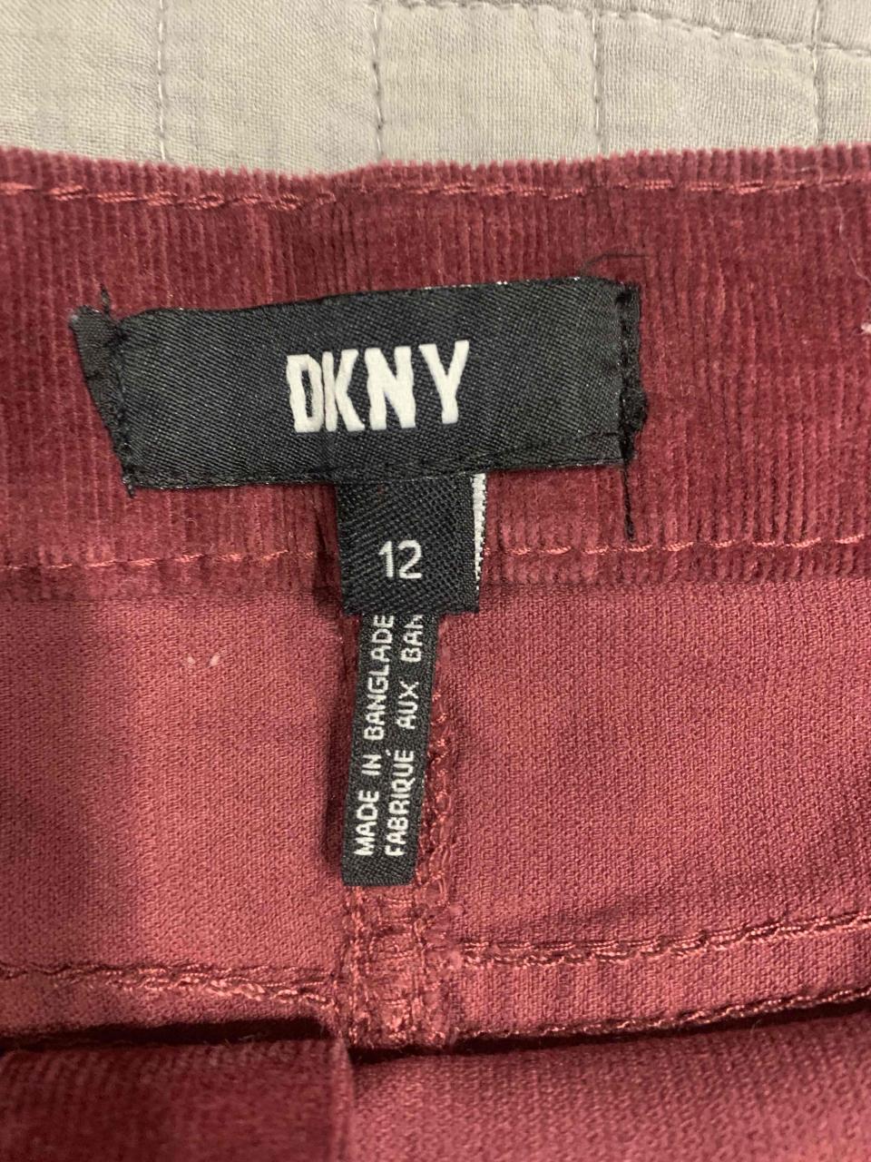 Falda niña burdeo DKNY de pana - miniatura 2