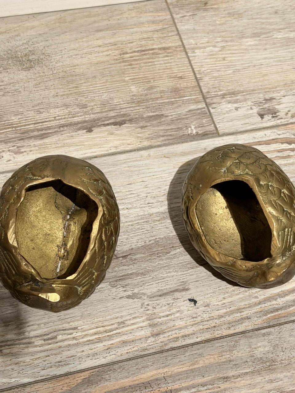 Par de Figuras Vintage de Pájaros en Bronce Macizo - miniatura 3