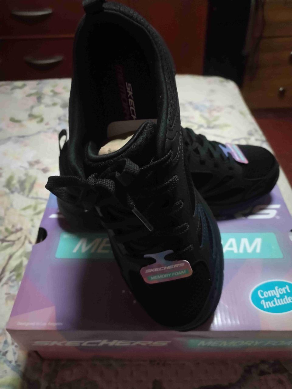 Zapatillas negras Skechers - miniatura 2