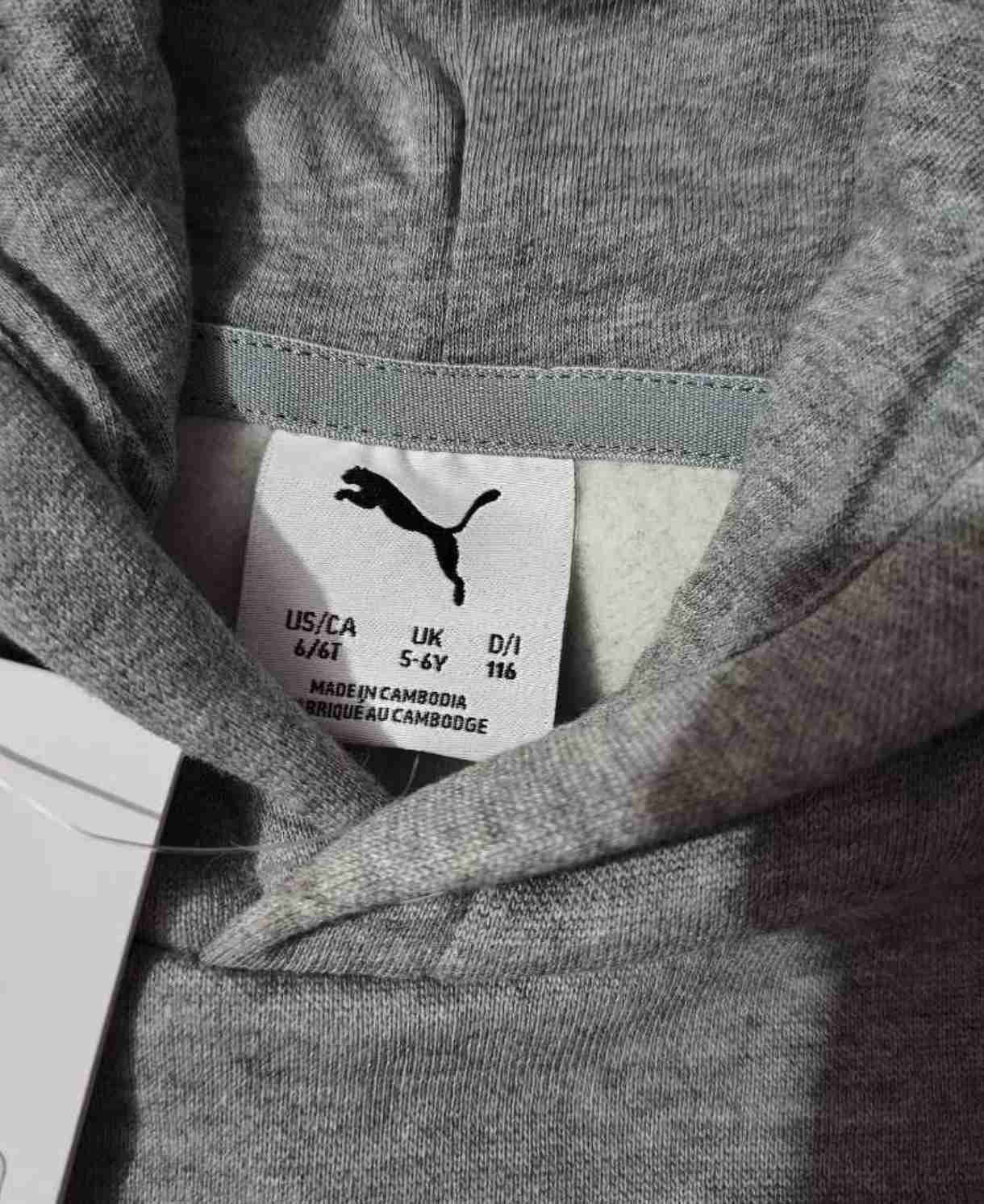 Polerón gris con capucha Puma - miniatura 3