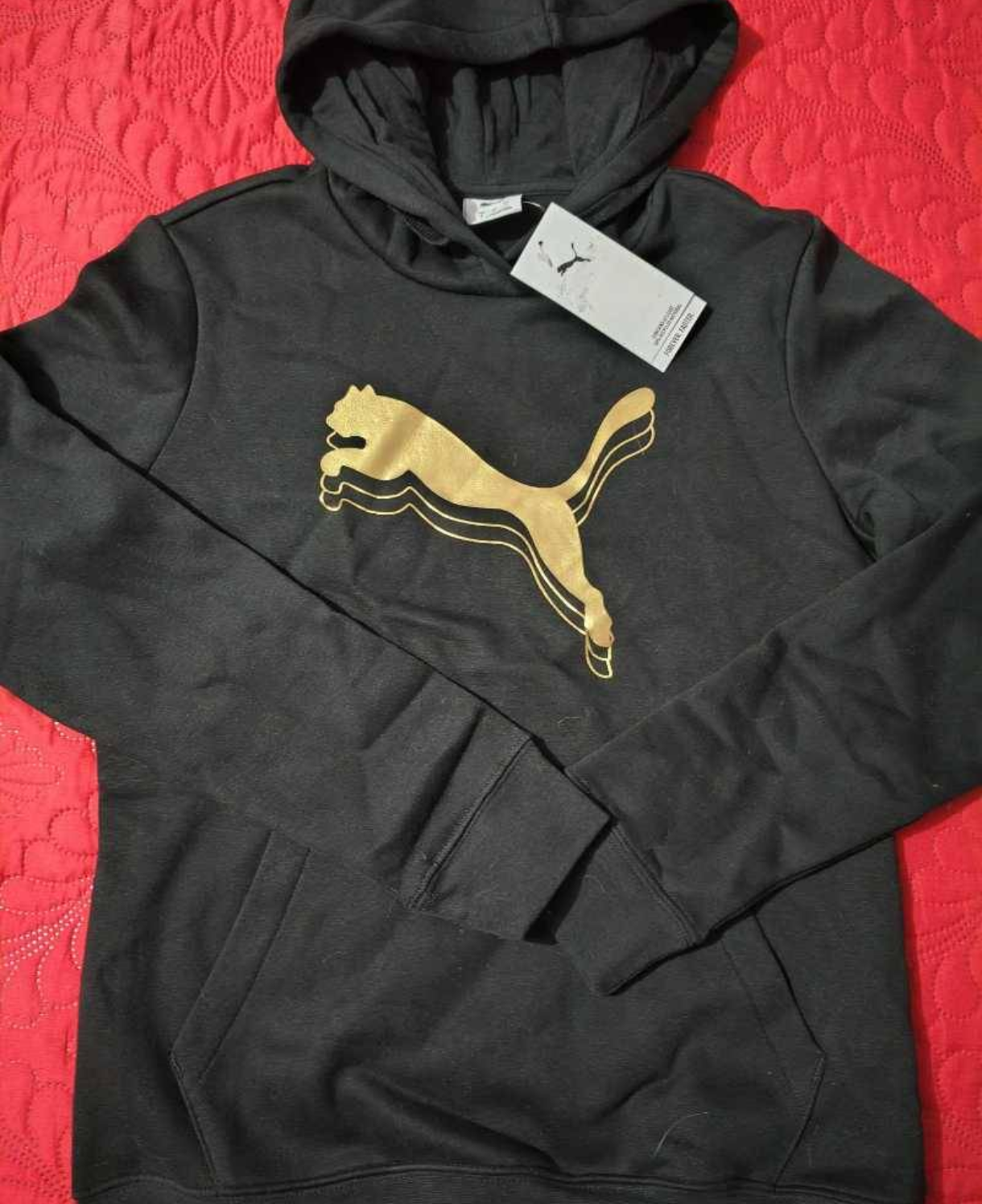 Polerón negro con capucha Puma - miniatura 1