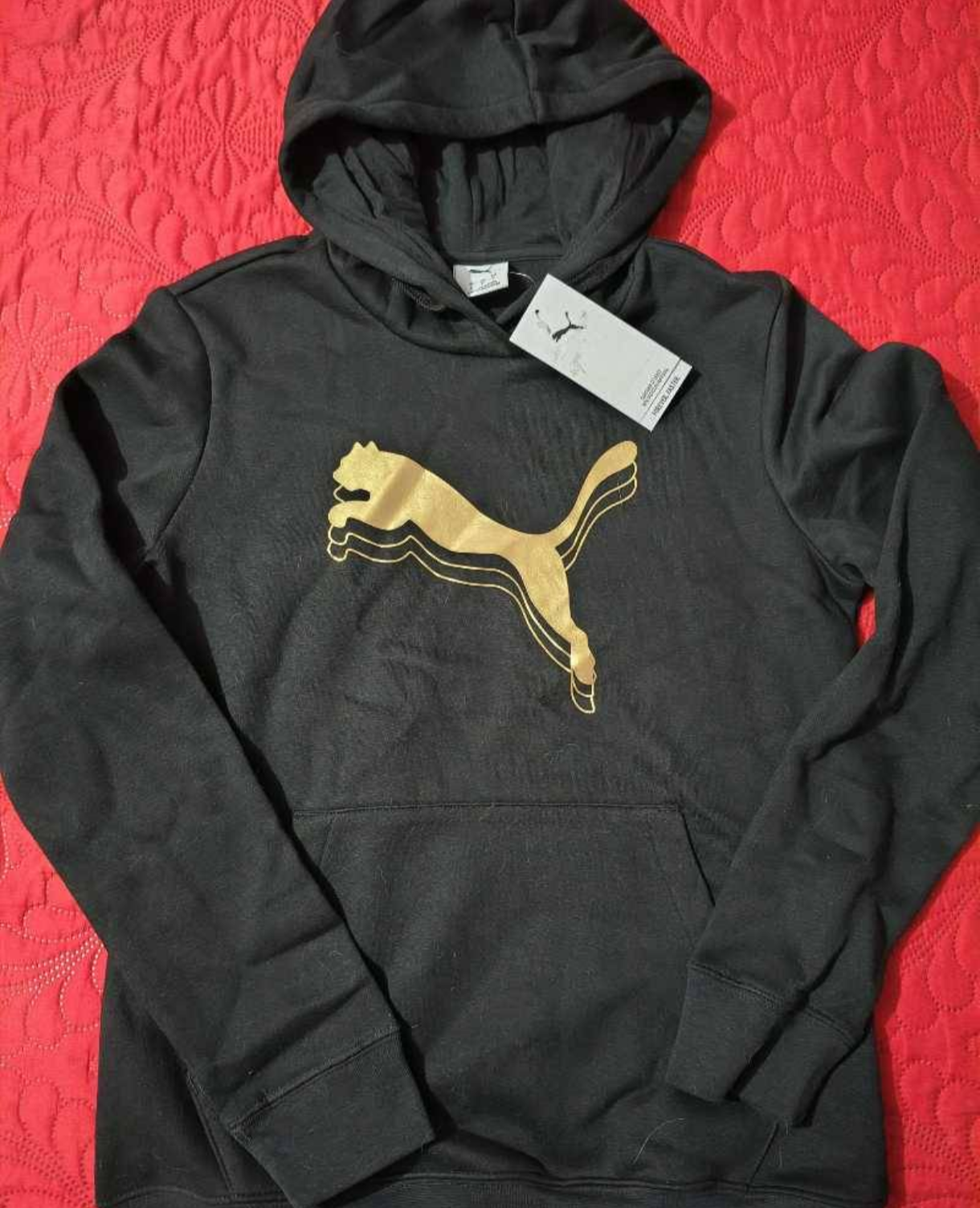Polerón negro con capucha Puma - miniatura 2
