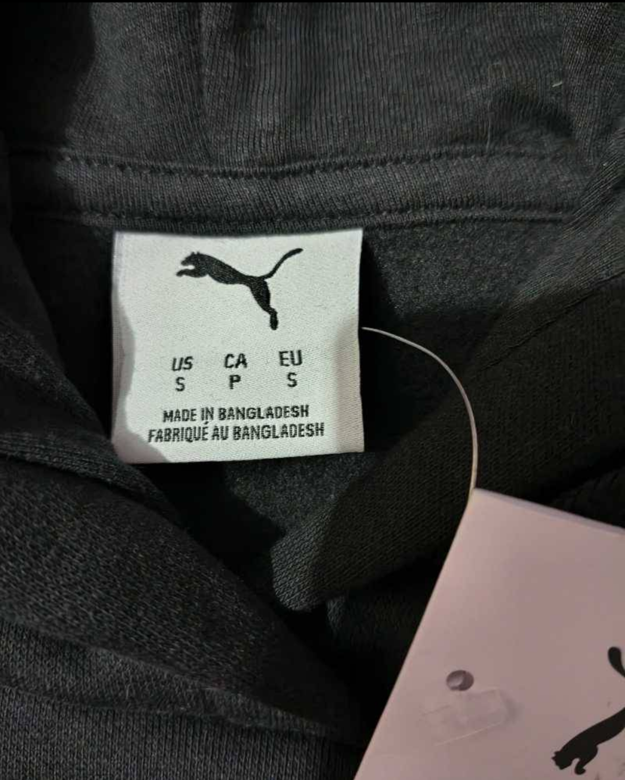 Polerón negro con capucha Puma - miniatura 3