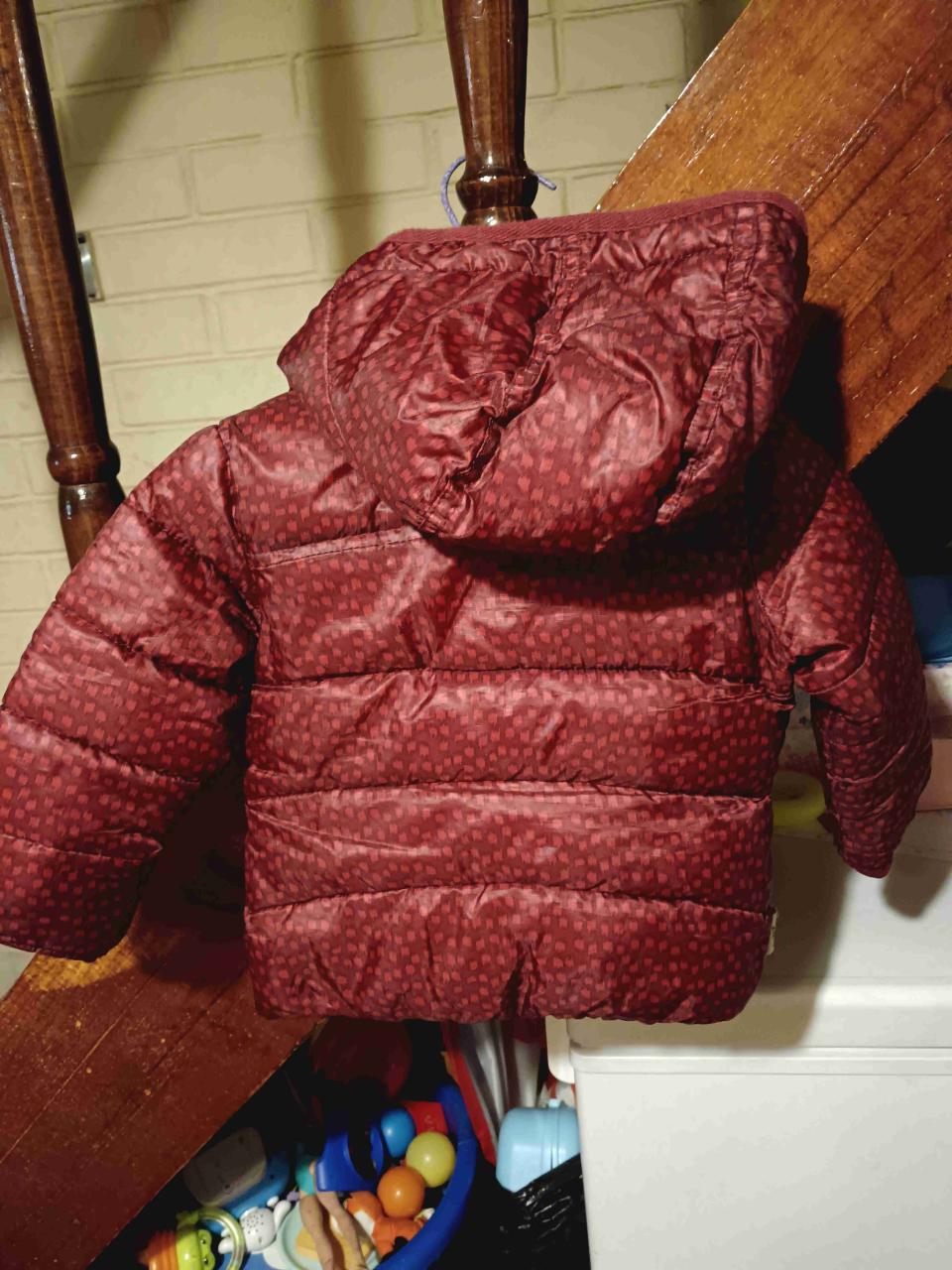 Chaqueta infantil burdeo 18 meses - miniatura 2