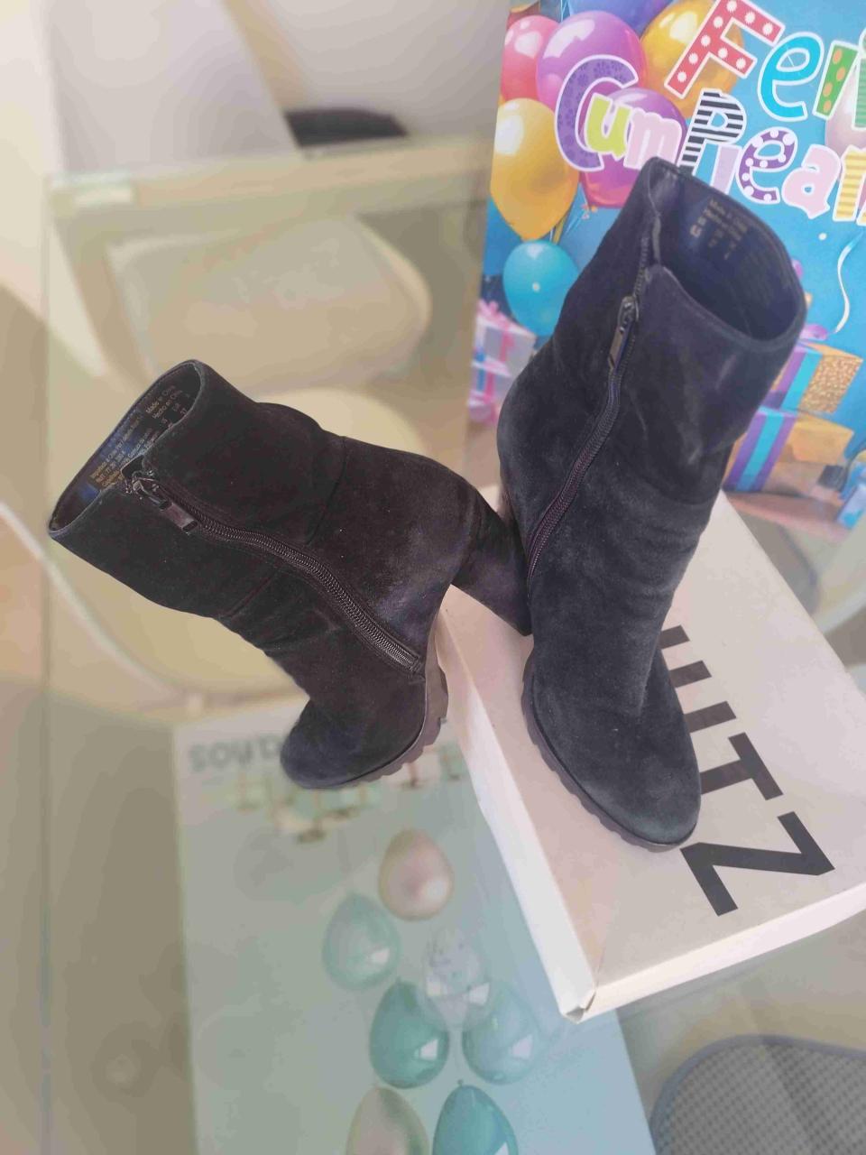 Botines negros de tacón alto - miniatura 3