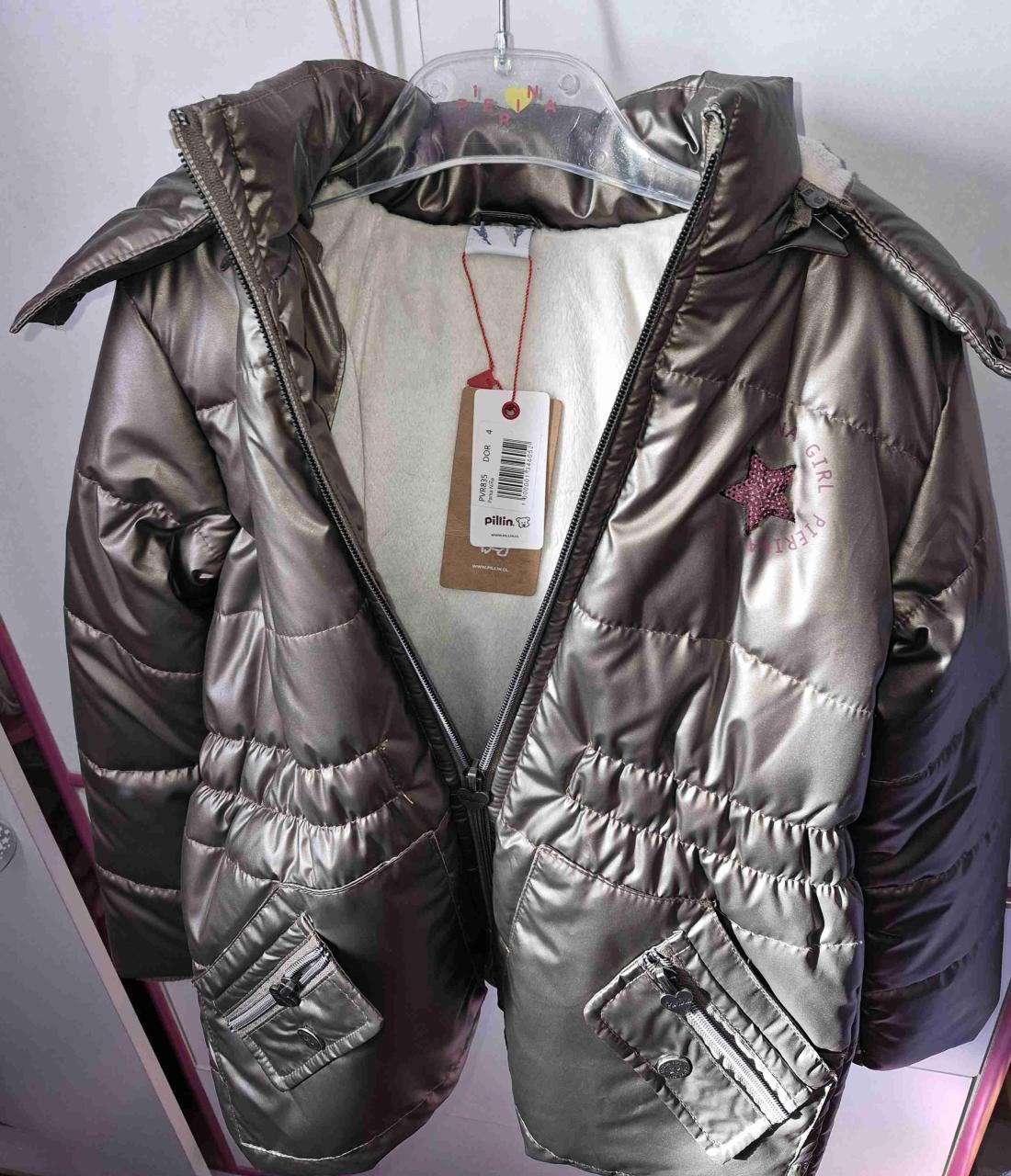Parka acolchado para niña talla 4 - miniatura 2