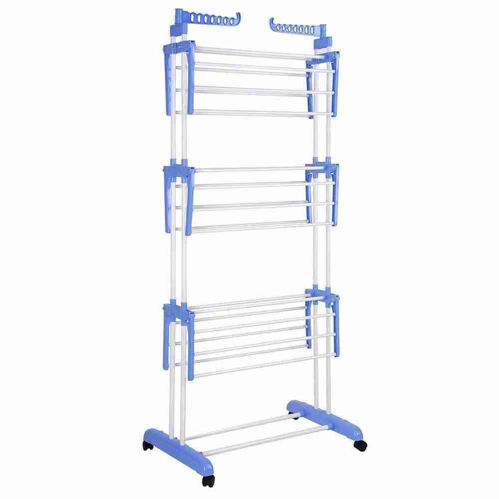 Secador de ropa plegable azul - miniatura 4