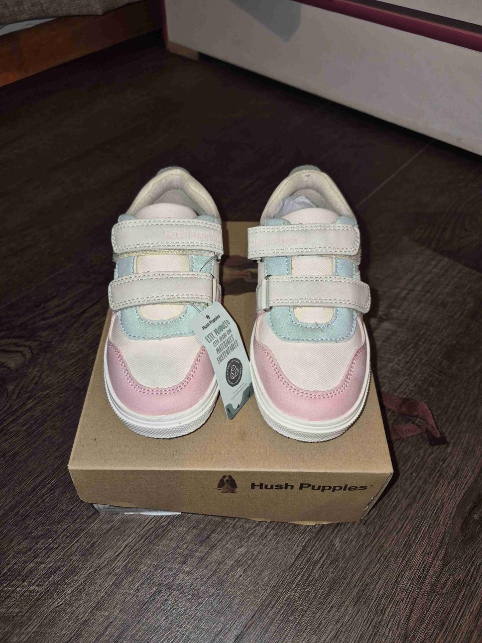Zapatillas Hush Puppies rosa y celeste N°28 - miniatura 1