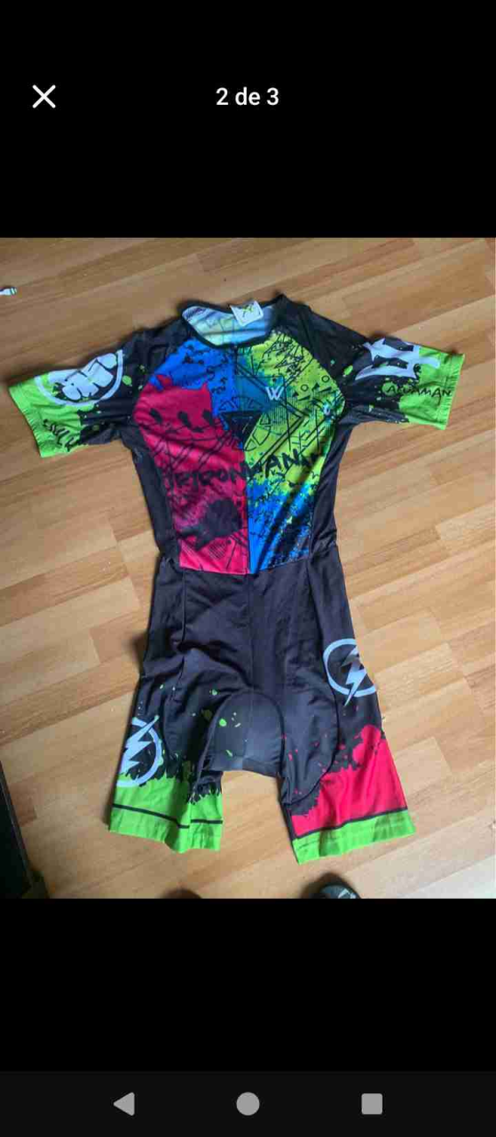 Traje de ciclismo multicolor - miniatura 2