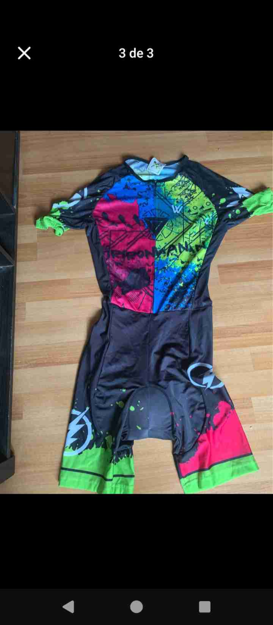 Traje de ciclismo multicolor - miniatura 3