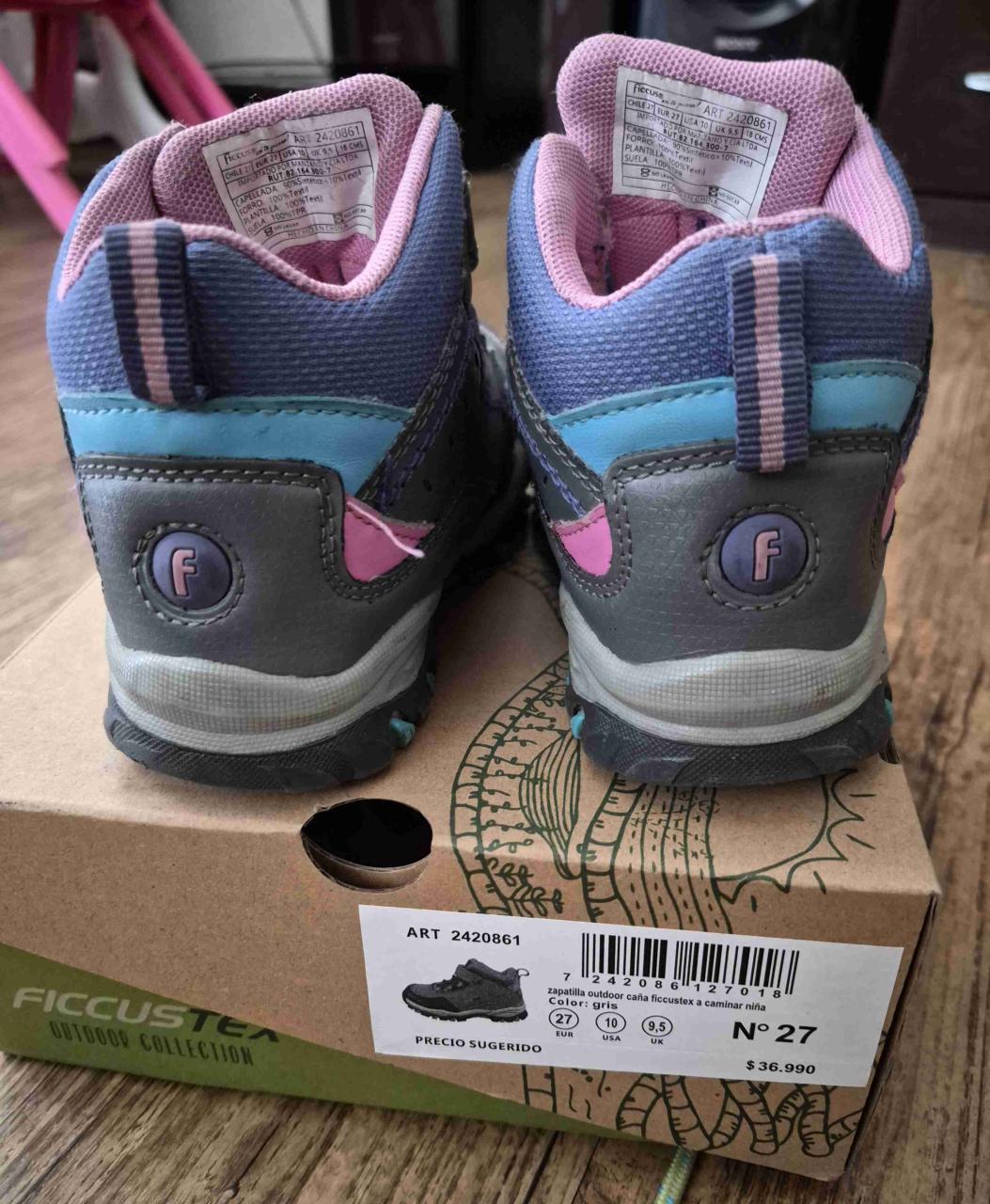 Botas outdoor grises para niña N°27 - miniatura 2