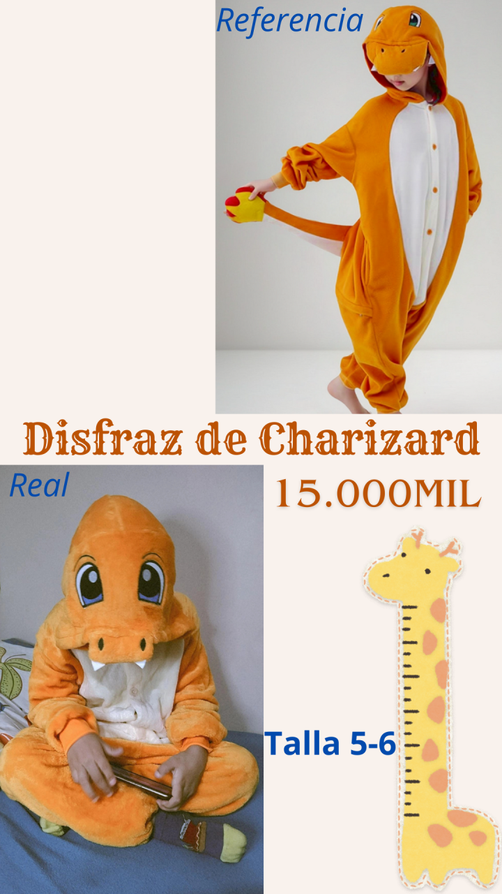 Disfraz Charizard para niño