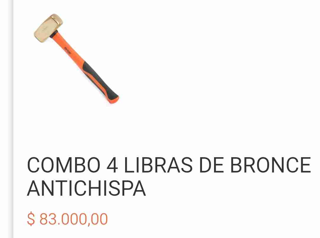 Combo de bronce antichispa 4onzas - miniatura 2