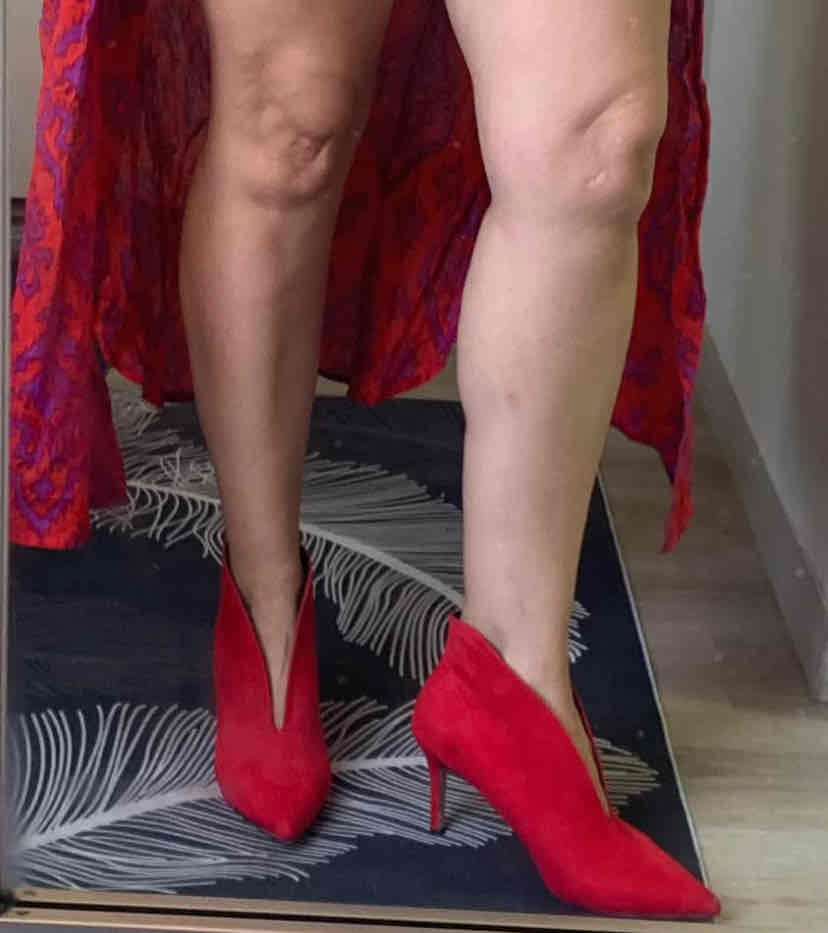 Botines rojos de gamuza - miniatura 2