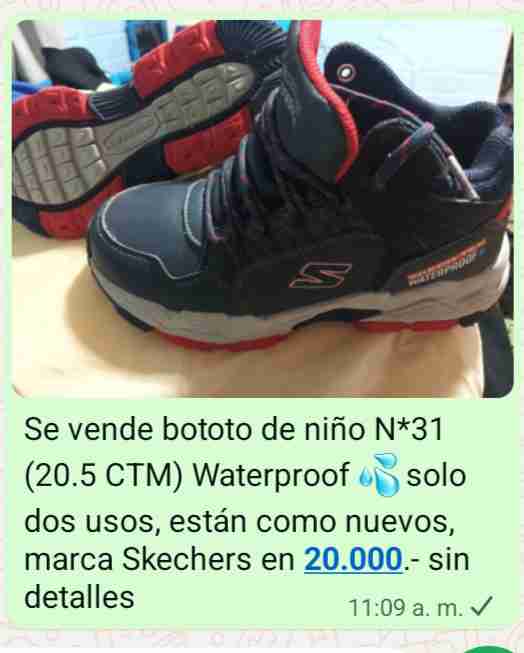 Bototos infantiles impermeables Skechers