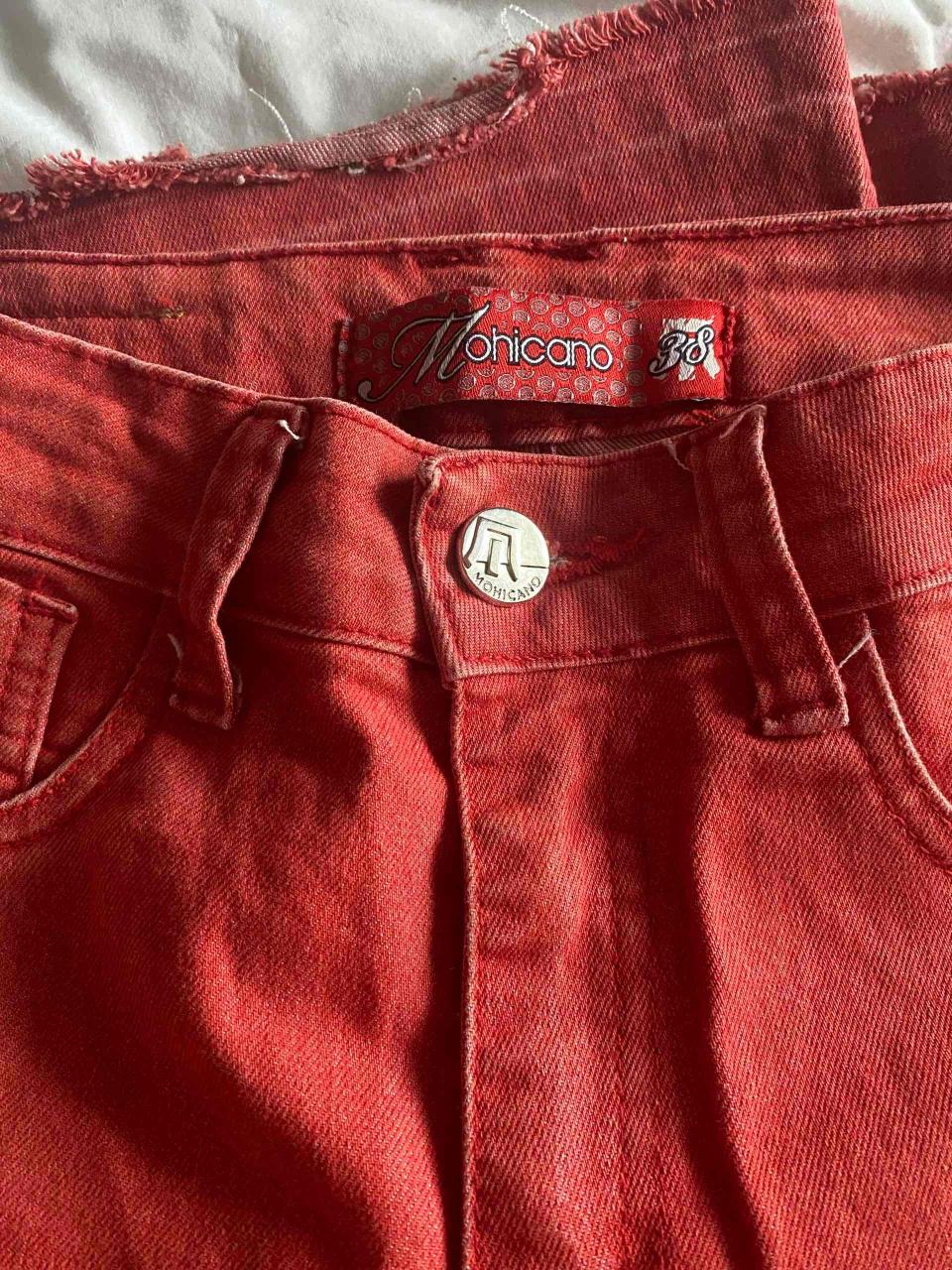 Jeans rojos Mohicano talla 38 - miniatura 1