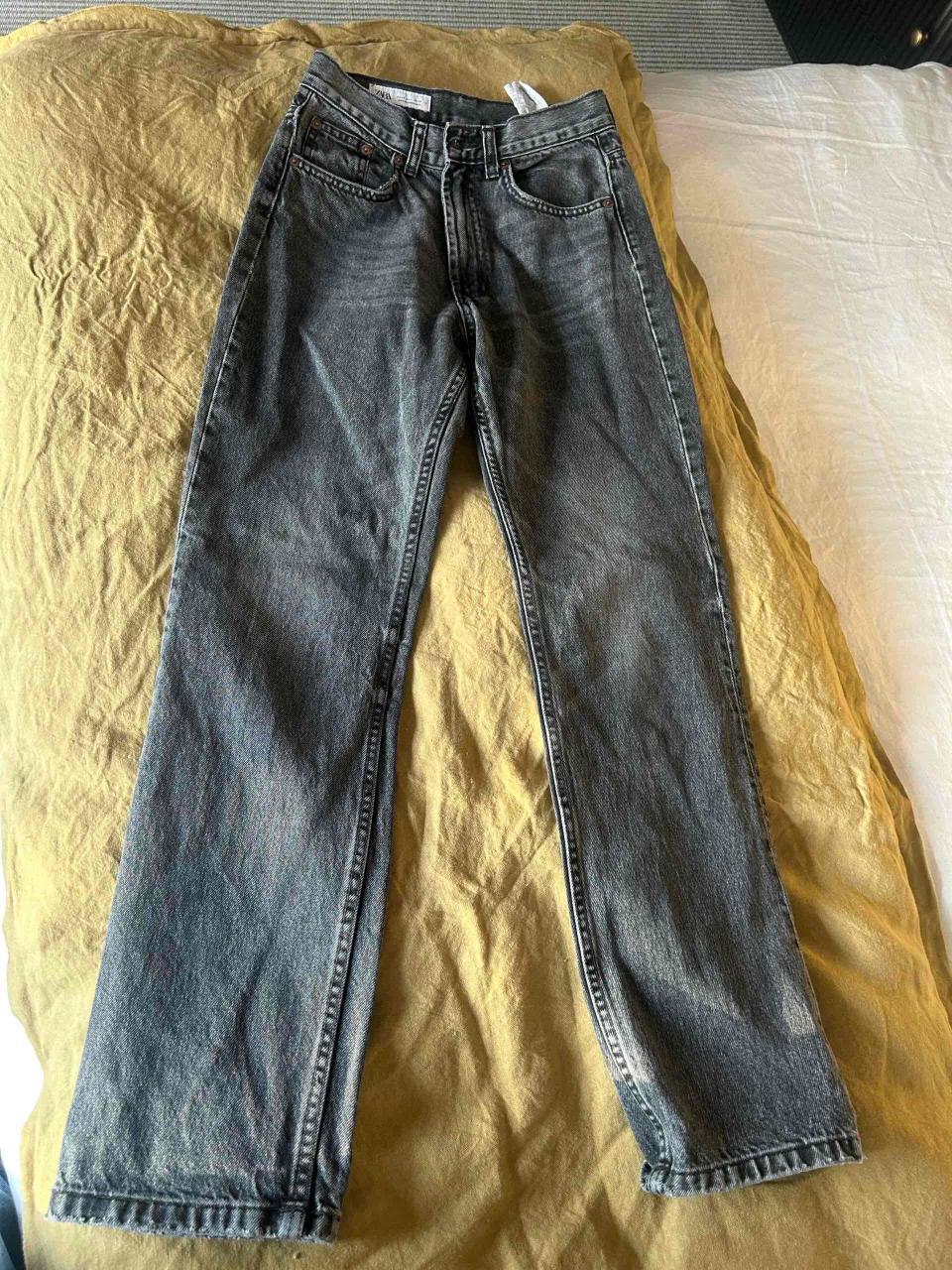 Jeans Zara  rectos gris oscuro - miniatura 1