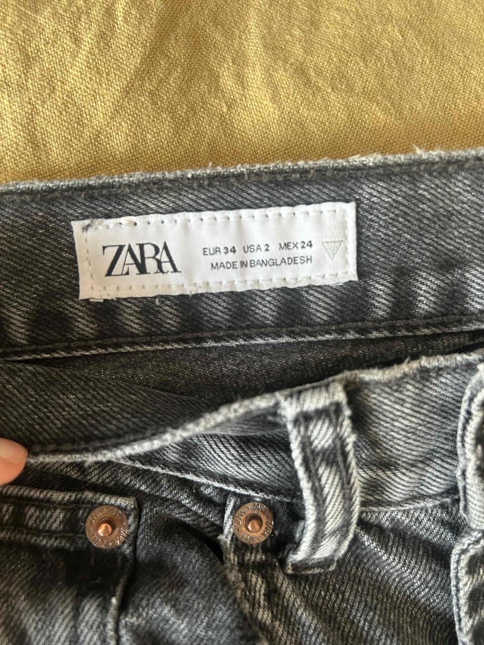 Jeans Zara  rectos gris oscuro - miniatura 2