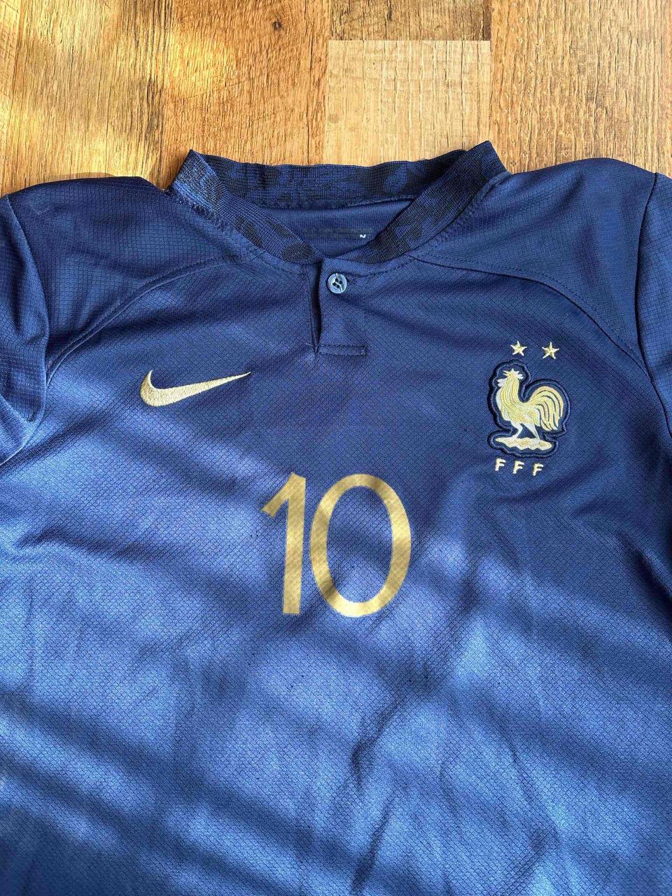 Camiseta fútbol azul Nike - miniatura 2
