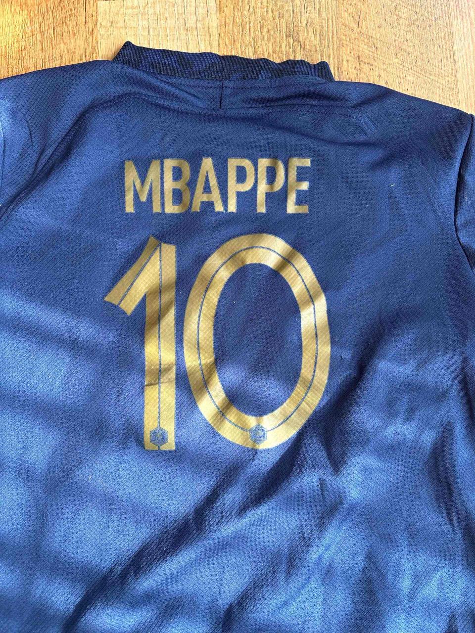 Camiseta fútbol azul Nike - miniatura 3