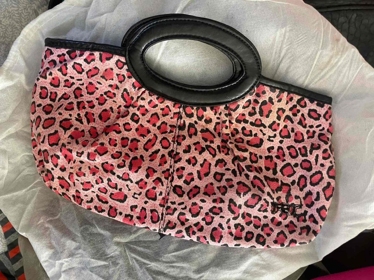 Cartera animal print rosada