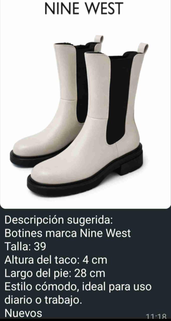 Botines Nine West blancos - miniatura 1
