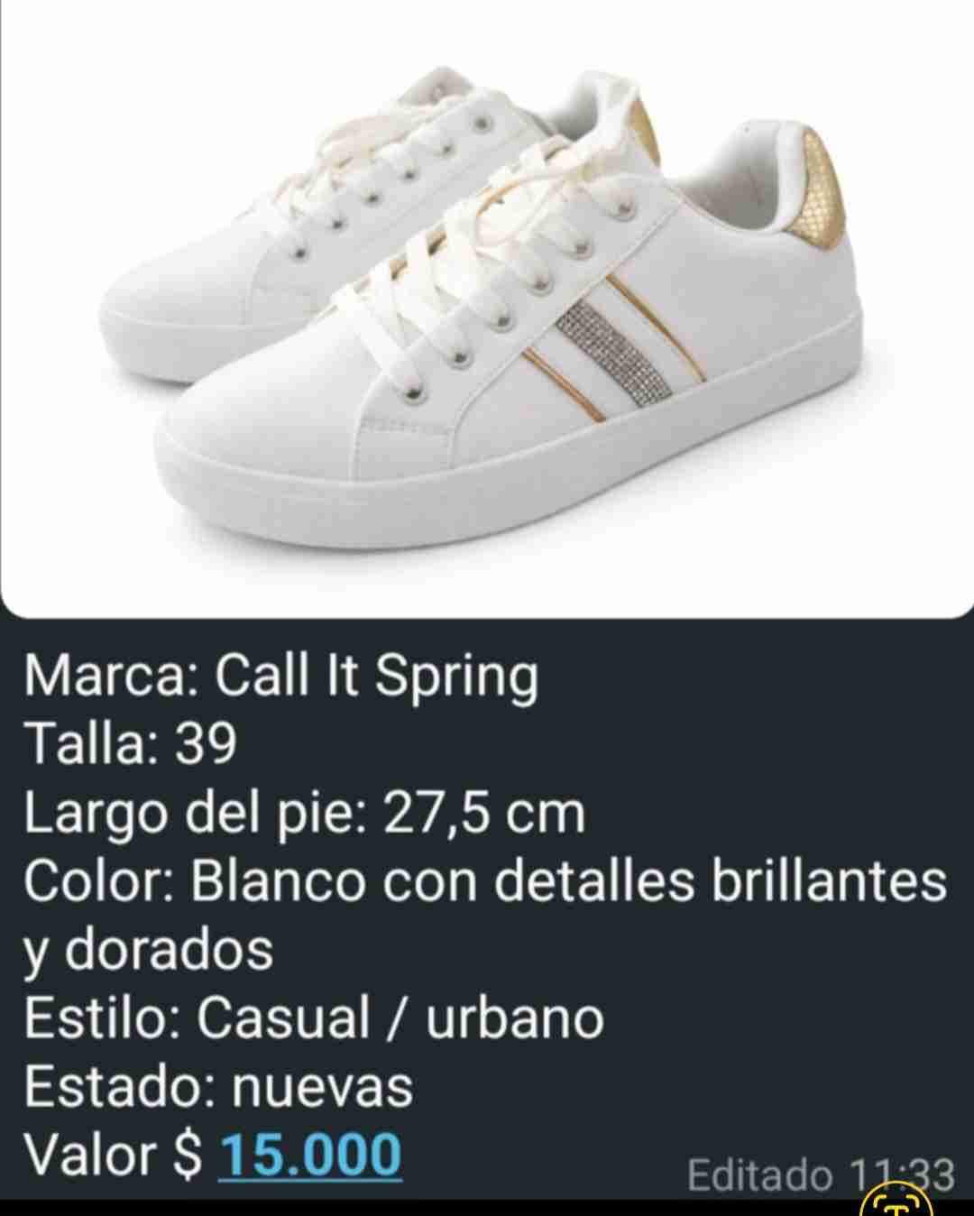 Zapatillas blancas Call It Spring