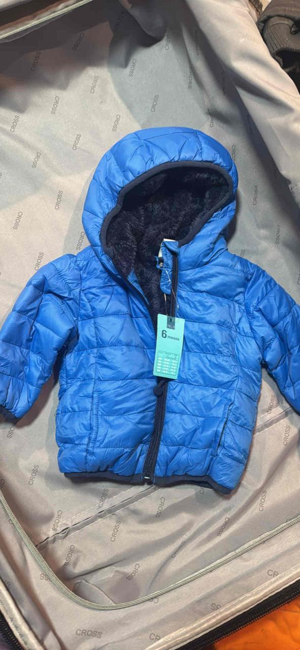 Chaqueta azul para bebé talla 6meses - miniatura 1