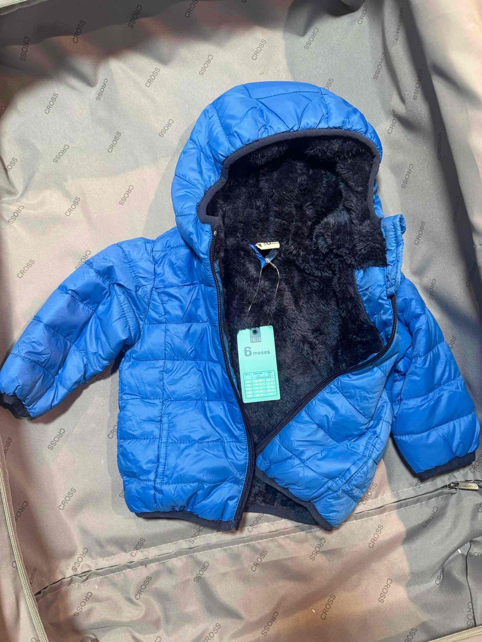 Chaqueta azul para bebé talla 6meses - miniatura 2